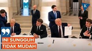 Momen Trump Tanda Tangani Kesepakatan Damai dengan Iran