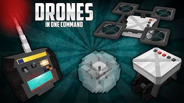Minecraft - Drones in 1 Command (3 Drone types)