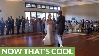 These newlyweds entertain everyone in attendance as they perform a
disney mashup their first dance. awesome! source & embed code:
https://rumble.com/v36mm...