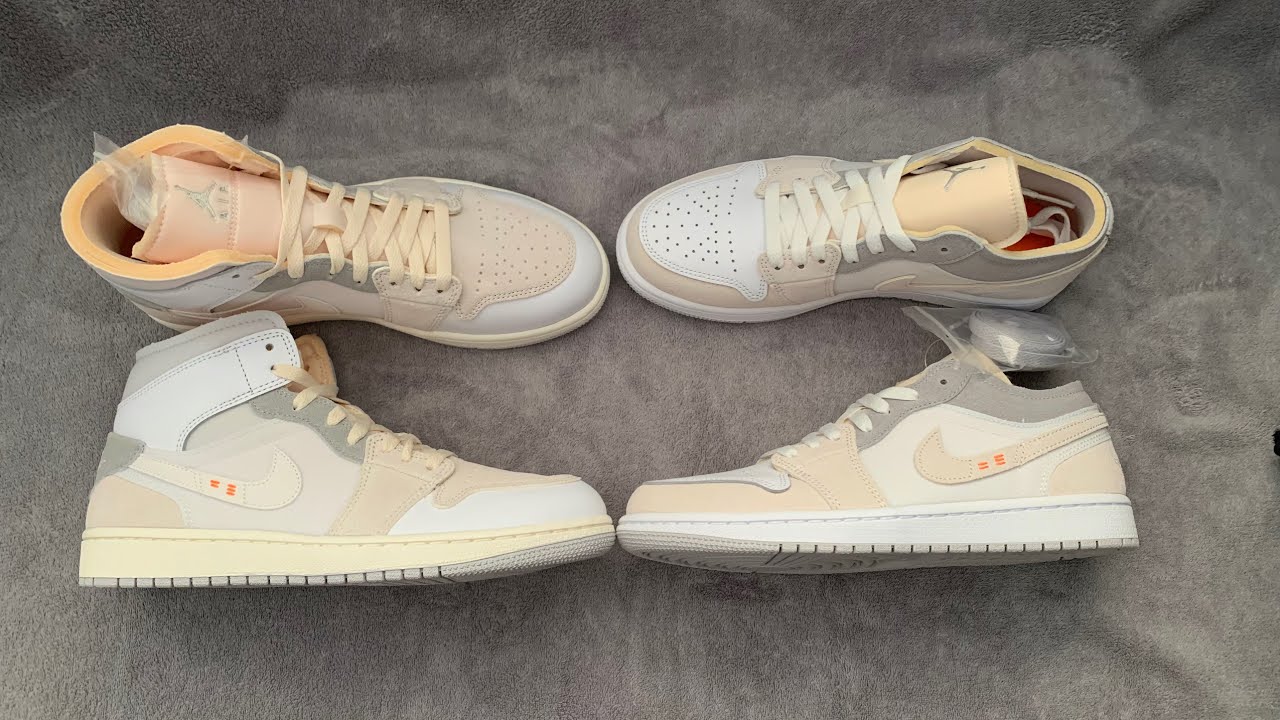 jordan 1 inside out cream white light greys