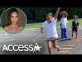 Kim Kardashian’s Workout Crashed By Saint, North, And Psalm West!