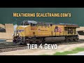 Weathering ScaleTrains.com's Tier 4 GEVO