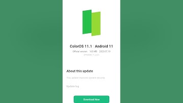 ColorOs 11.1 Android 11 New Update Oppo A16k