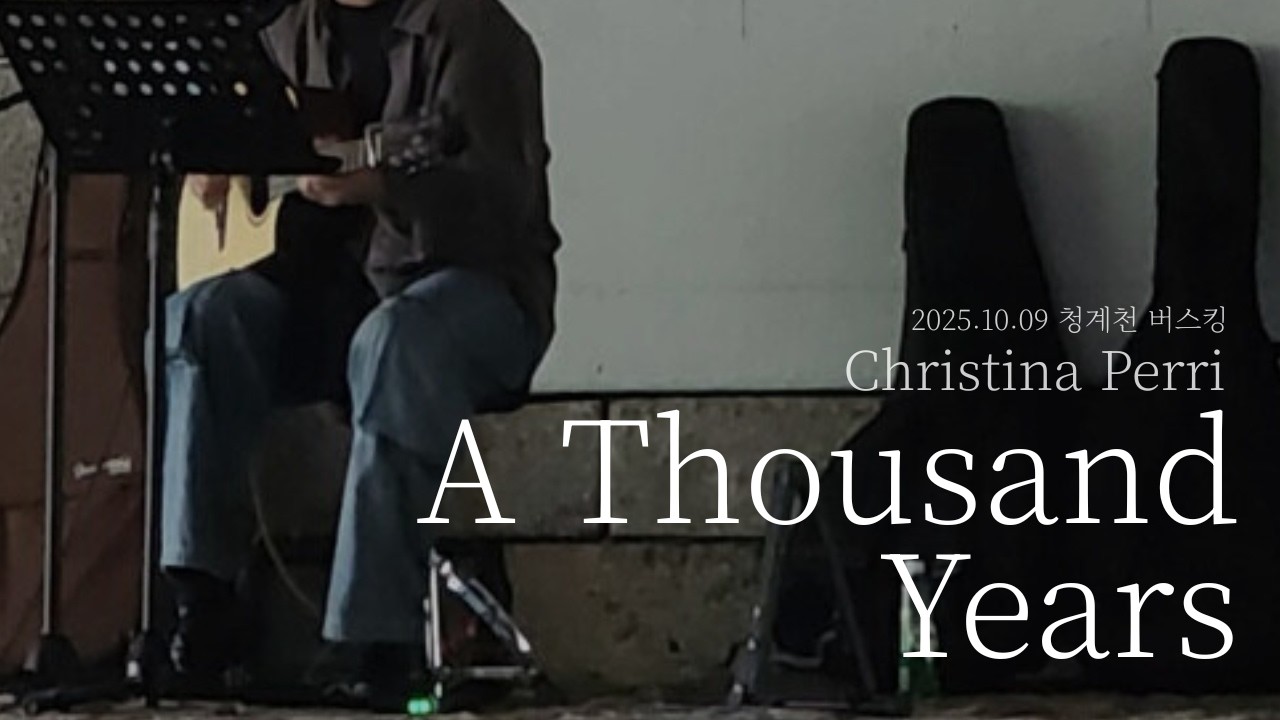 A thousand years - Christina Perri | 2025.10.09 청계천 버스킹