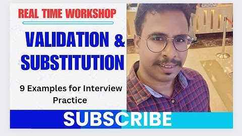 Validation & Substitution Real Examples- Validation & Substitution by Chanu SK- SAP FICO Course