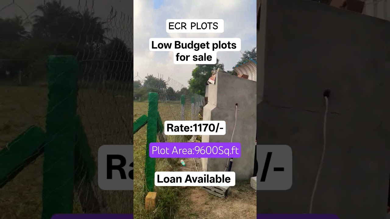 Low Budget plots for sale in Chennai -ECR|Mahapalipuram |Poonjeri 