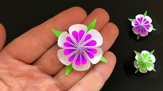 How to make tiny Paper Flowers using origami paper 🌸