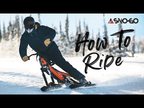 How To Ride A SNO-GO Ski Bike 