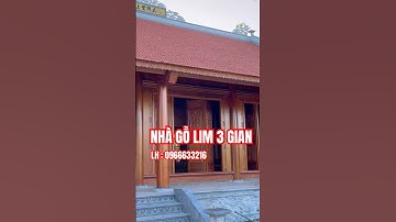 Nhà gỗ lim 3 gian 22 cột #nhago #nhago3gian #nhagohuongngai