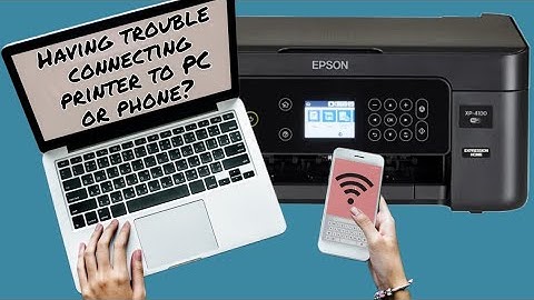 Wireless Setup on EPSON XP-4100 XP-4105