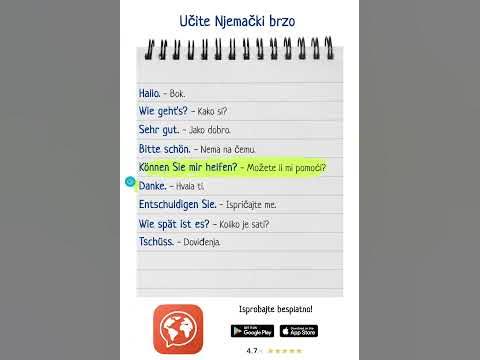 Učite Njemački brzo - YouTube