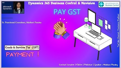 GST Payment in Navision | PAY GST in Dynamics ERPs
