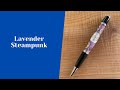 Lavender steampunk pen