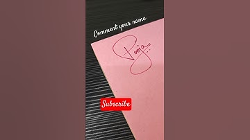 Pooja Signature letter P | P letter sign style #personalstyle #calligraphy #signaturestyle #easy