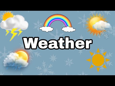 Weather in English for kids. Погода на английском для детей #weather