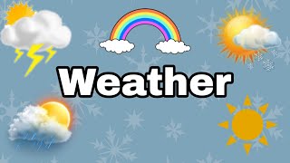 Weather in English for kids. Погода на английском для детей #weather