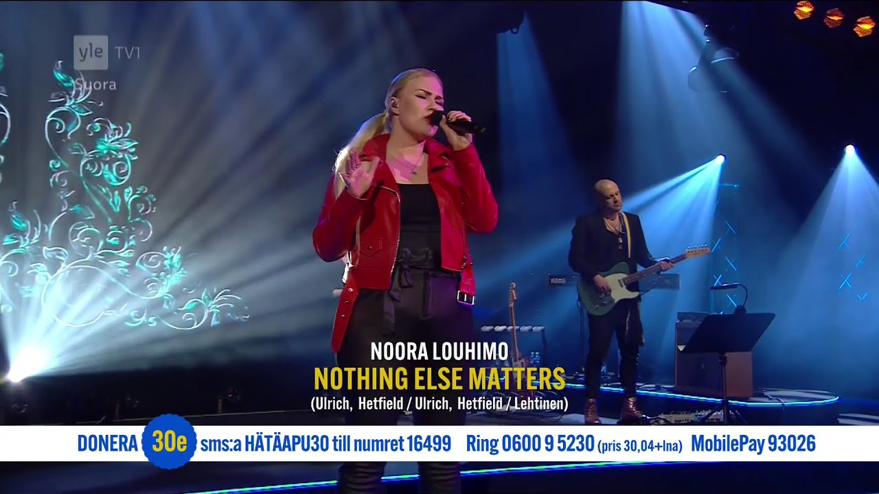 Noora Louhimo - Nothing Else Matters (LIVE @ Apua Ukrainaan 2)