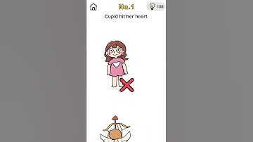 Brain Out Game | Level 1 | Beat them all | Cupid hit her heart | Brain Out Gameplay