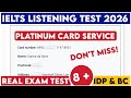 IELTS LISTENING PRACTICE TEST 2026 WITH ANSWERS | 14.04.2026 | Platinum Card Service