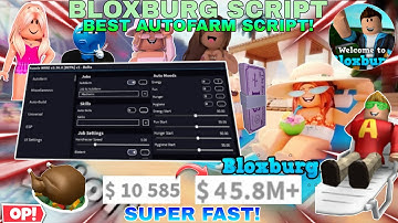 Best *OP* BloxBurg Script AutoFarm Jobs🔥 Super Fast😎,Copy Other Builds✨+Many Other More Features