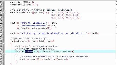 Multidimensional Arrays in C++