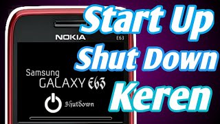 Symbian os Nokia e63 | How to change the start up and shut down symbian nokia e63 cellphone