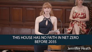 Jennifer Mary Heath | This House Has No Faith in Net Zero Before 2035 | 1 of 8