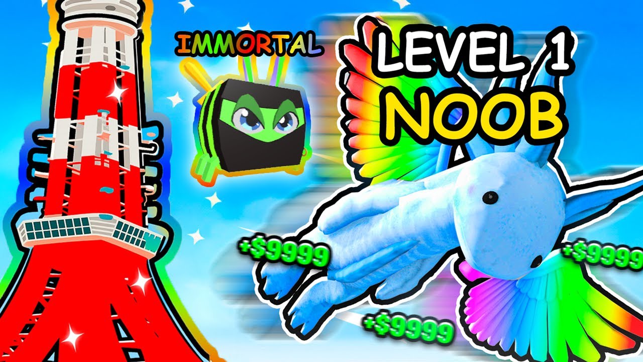 Starting over as NOOB with OP SECRET PET in Climb and Jump Tower TOKYO UPDATE!