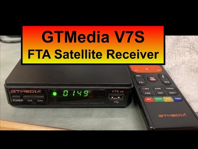 GT Media V7S HD FTA Receptor de TV satelital Free to Air DVB-S / S2  Decodificador