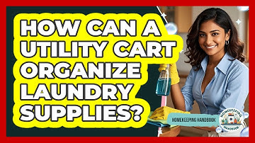 How Can A Utility Cart Organize Laundry Supplies? - Homekeeping Handbook