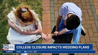 Wedding in crisis: Couple scrambles after sudden closure of Massachusetts college
