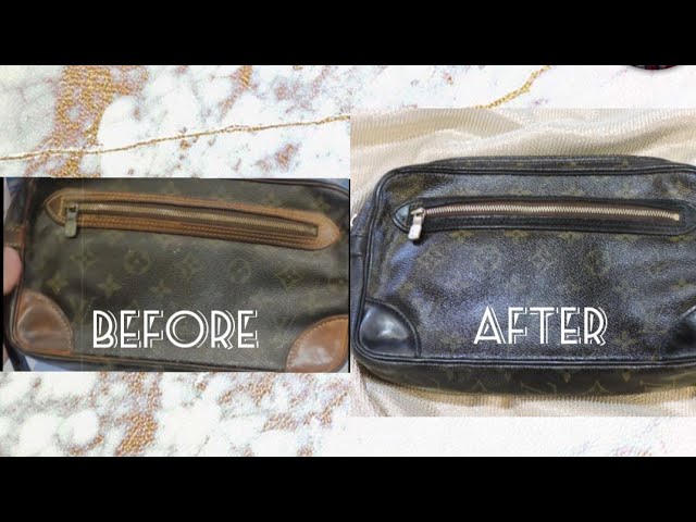 HOW TO DYE THE VACHETTA LEATHER ON A MONOGRAM CANVAS 