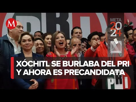 Xóchitl Gálvez se registra como precandidata del PRI a la presidencia