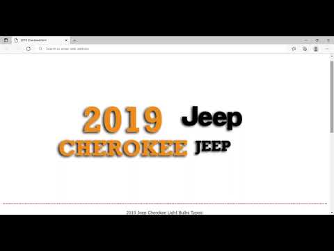 2019 Ford Cherokee Bulbs | Light Bulb Type, Number, Size