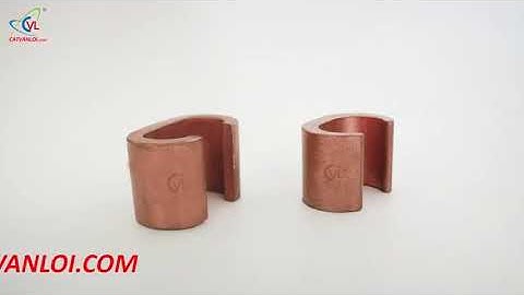 🌐 Kẹp C (C clamp for cable) cáp đồng trần 50, 70, 95, 120 cho hệ thống chống sét tiếp địa IEC 62561✅