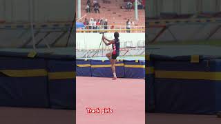 Womens High Jump Close Miss Attempt Almost Cleared The Bar