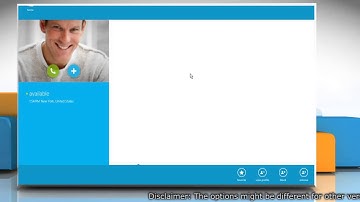 How to block a contact in Skype® for Windows® 8
