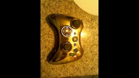 "My gold chrome xbox 360 controller"