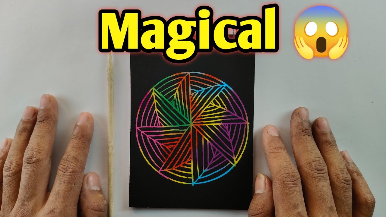Scratch Book Tutorial magical scratch book tutorial 😮 #viral #art - YouTube