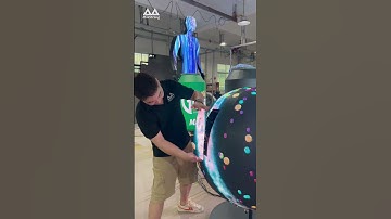 try to open the earth#leddisplay #ledscreen #leddisplayfactory #customizedleddisplay