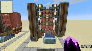 Level 9 Steam Engine in Minecraft Create Mod Tutorial. (Block By Block)