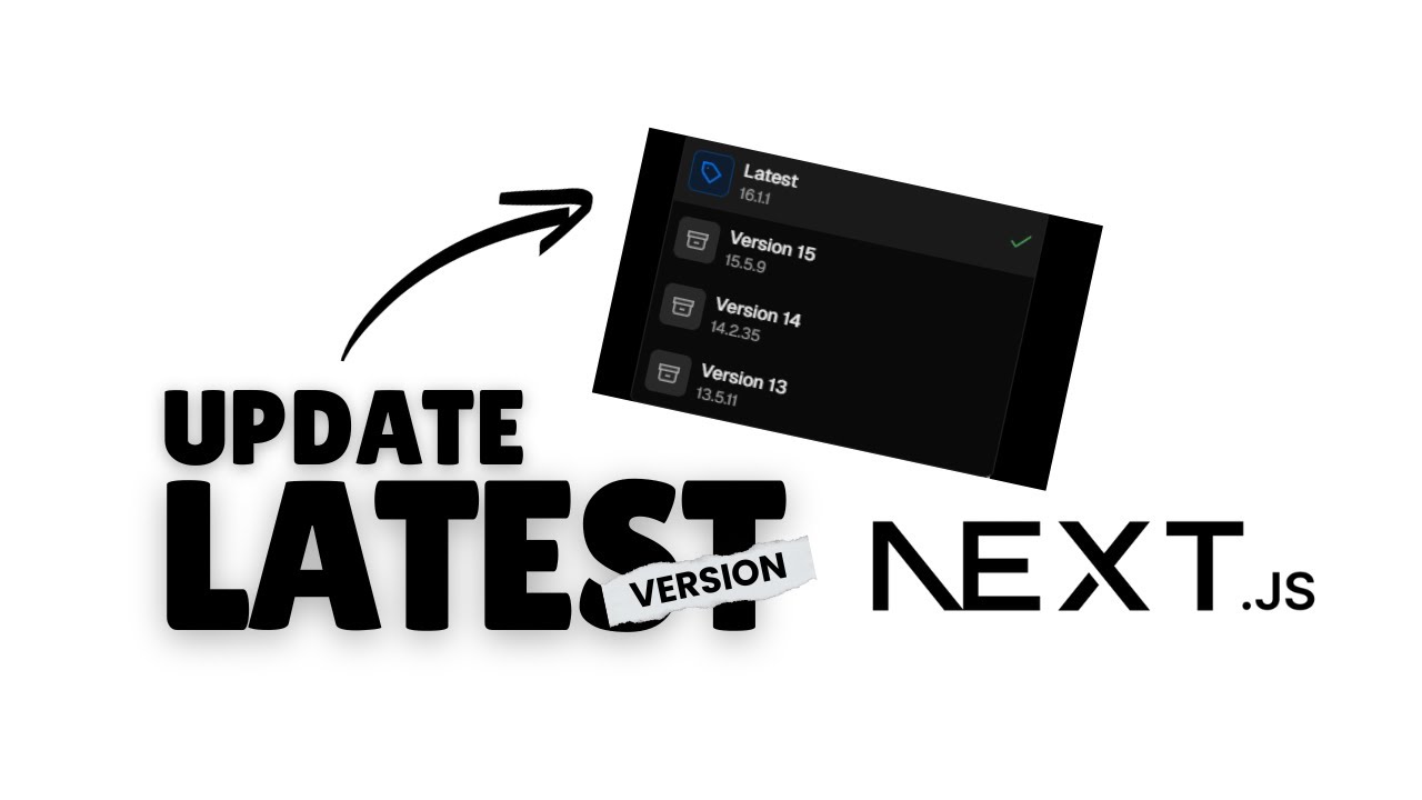 Cara Saya Upgrade Next JS ke Versi Terbaru - YouTube