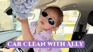 Car-Clean Up With Me | Cooking | Family Fun Games With Baby Ally | #carcleaning #kidsplaytime #cute screenshot 5
