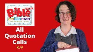 Practice Bible Drill - ALL KJV Quotation Calls (Sword Drill, Red Cycle)