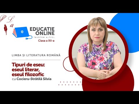 Video: Eseul Ca Gen Literar și Filosofic