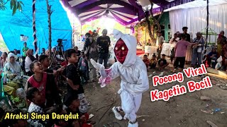 ATRAKSI PALING HEBOH ! POCONG VIRAL PUSPAWANGI SINGA DEPOK, SINGA DANGDUT PUTRA MANDIRI JAYA