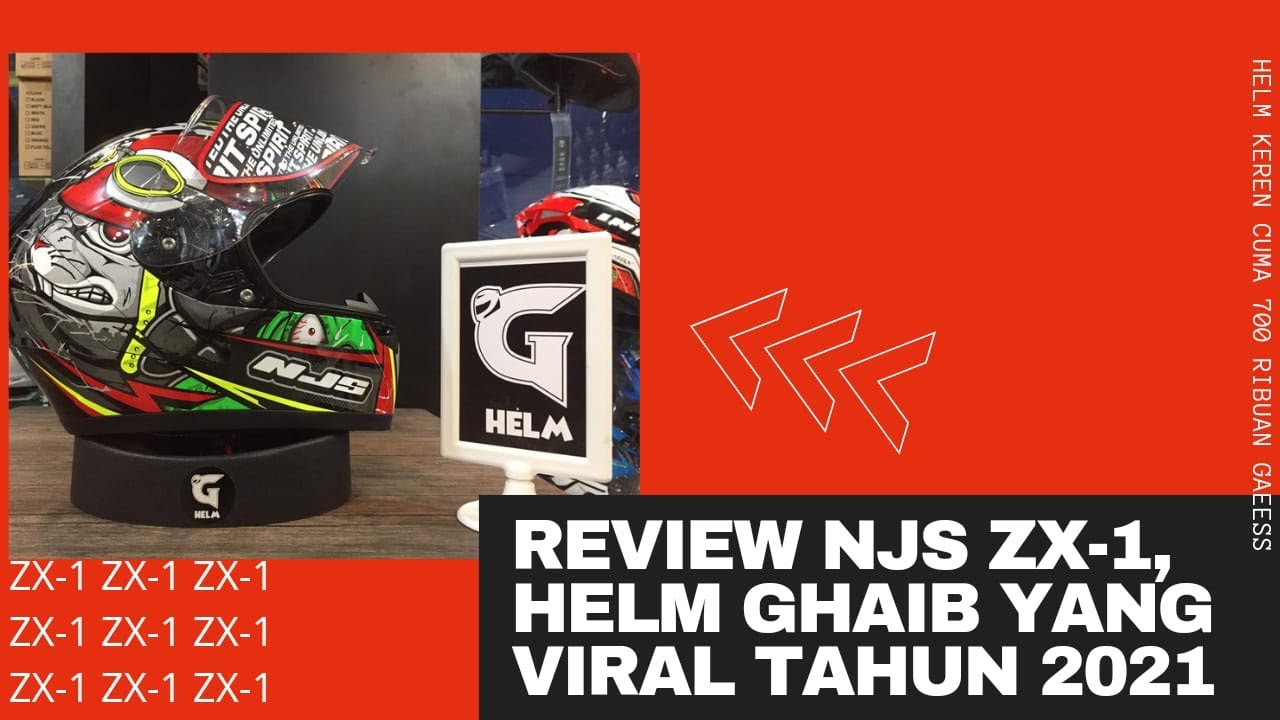 Review Helm Ghaib NJS ZX-1 di G Helmet Store
