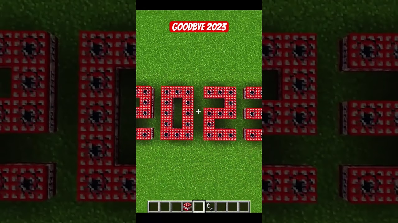 Goodbye 2023, Welcome 2024 💔 Minecraft TikTok
