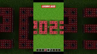 Goodbye 2023, Welcome 2024 💔 Minecraft TikTok