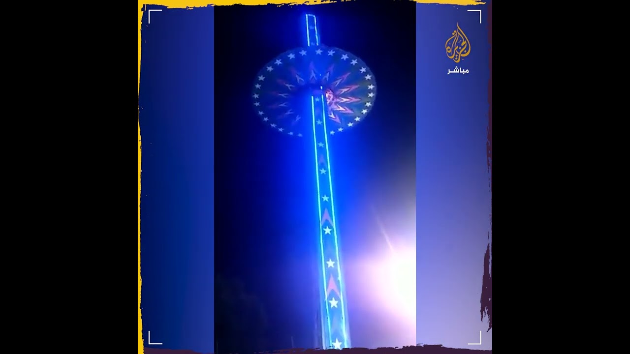 سقوط مروع لأحد ألعاب الملاهي في الهند
